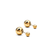 18K Yellow Gold Sphere Earrings