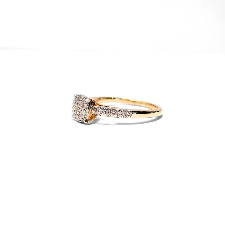 10K Gold Diamond Ring