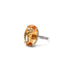 18K White Gold Citrine Ring