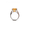 18K White Gold Citrine Ring