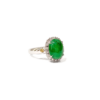 18K White Gold Jadeite Ring