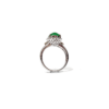 18K White Gold Jadeite Ring