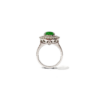 18K White Gold Jadeite Ring