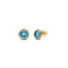 18K Gold Topaz Earrings