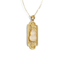 24K Gold Nephrite Jade Pendant