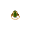 18K Gold Nephrite Jade Ring