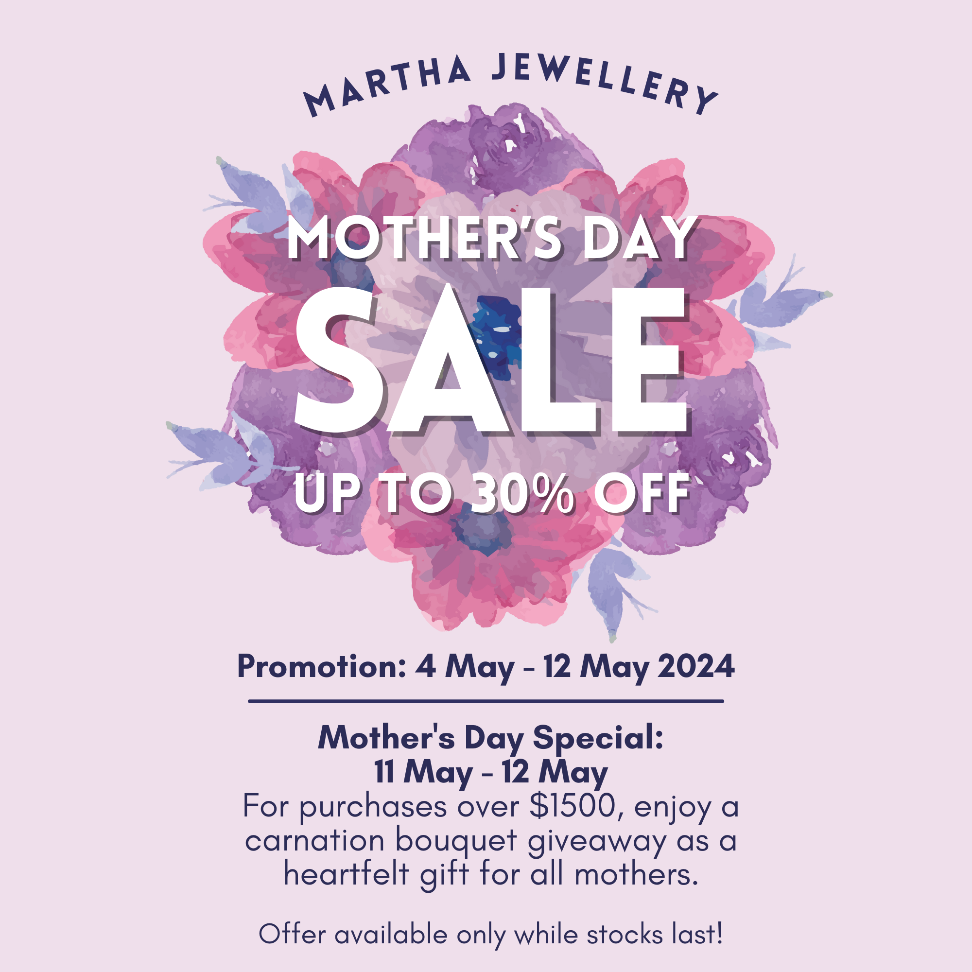 Martha Mother's Day Sale