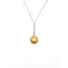 18K Gold South Sea Golden Pearl Necklace