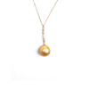 18K Gold South Sea Golden Pearl Necklace