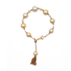 18K Gold South Sea Golden Pearl Bracelet
