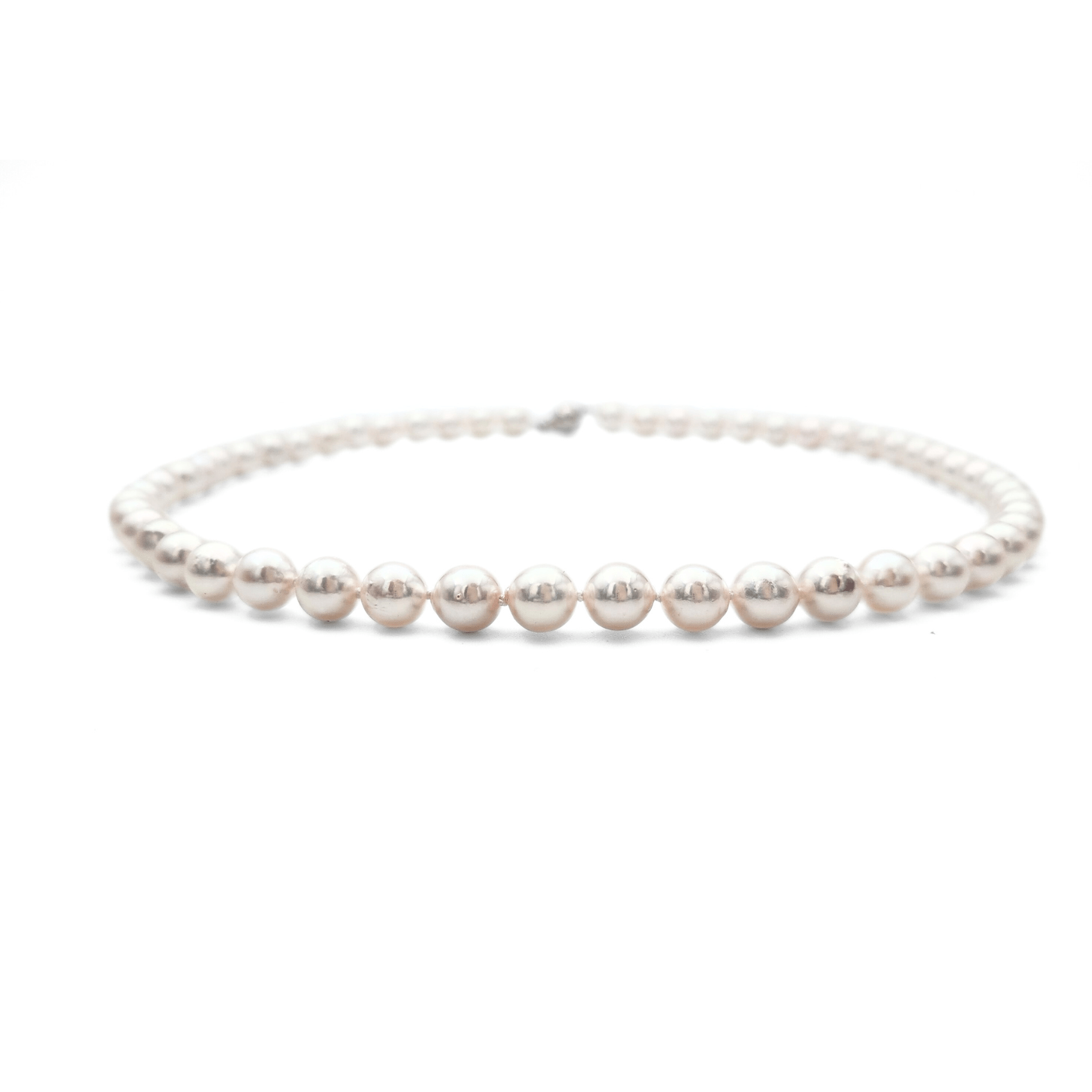 14K White Gold Akoya Pearl Necklace
