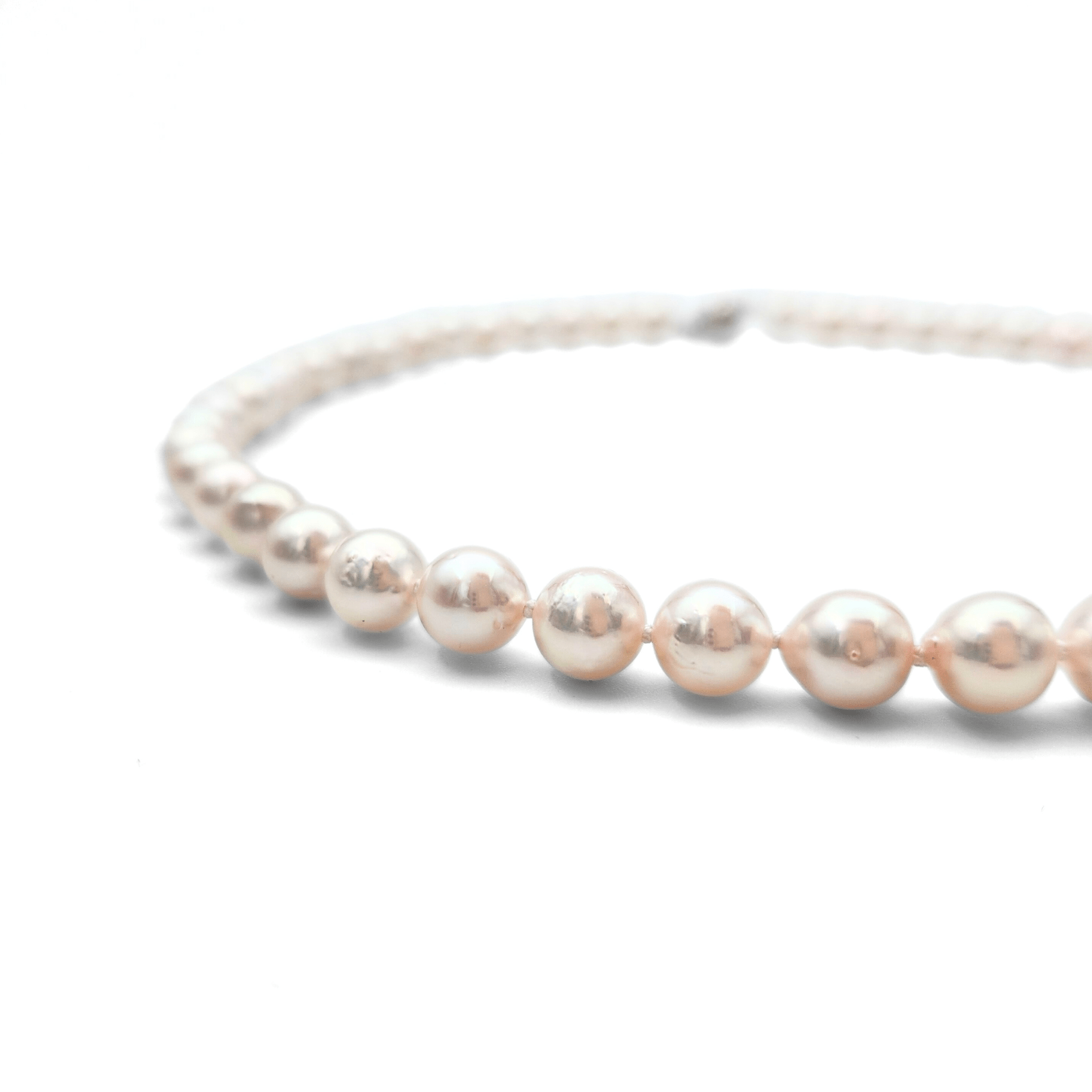 14K White Gold Akoya Pearl Necklace