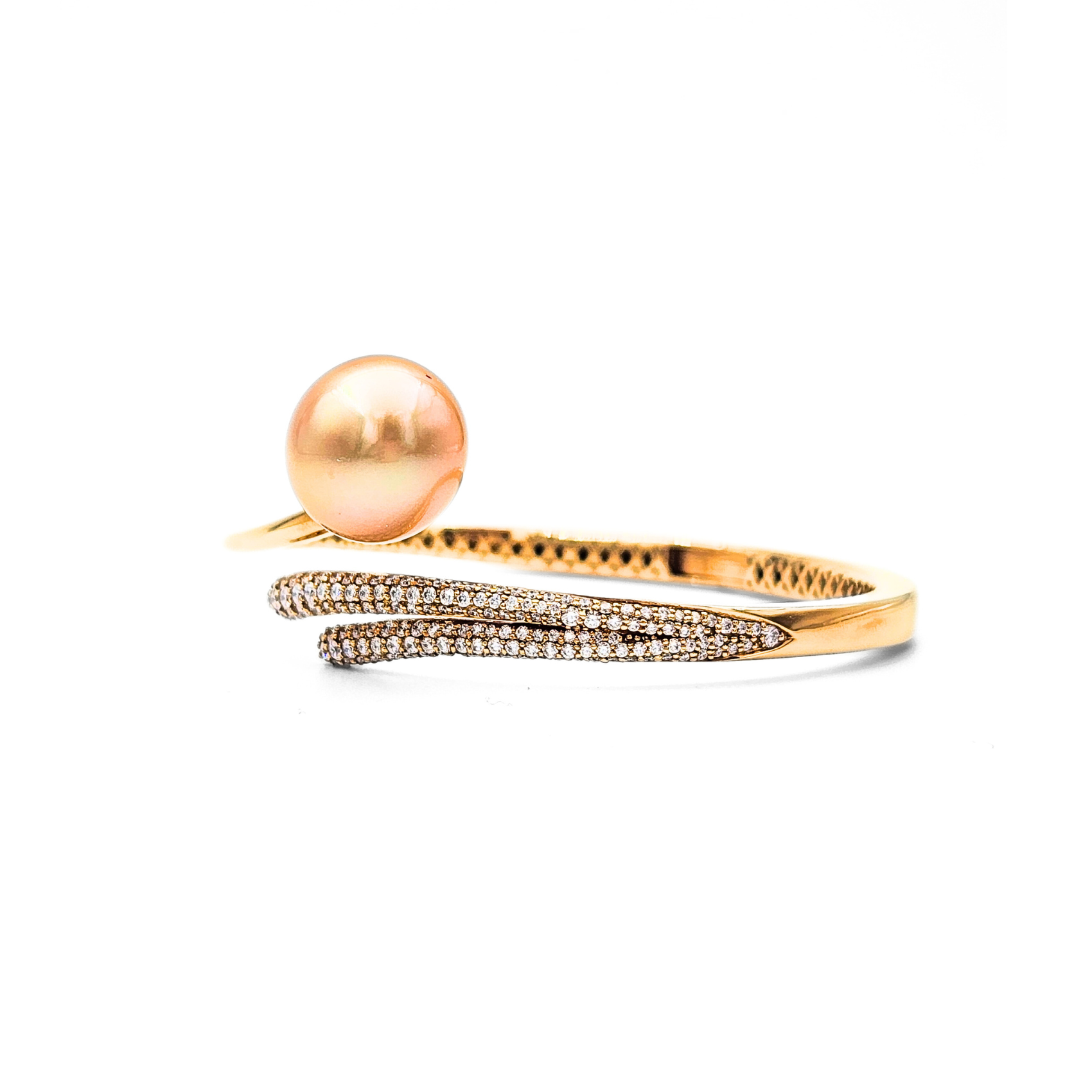18K Gold South Sea Golden Pearl Bangle