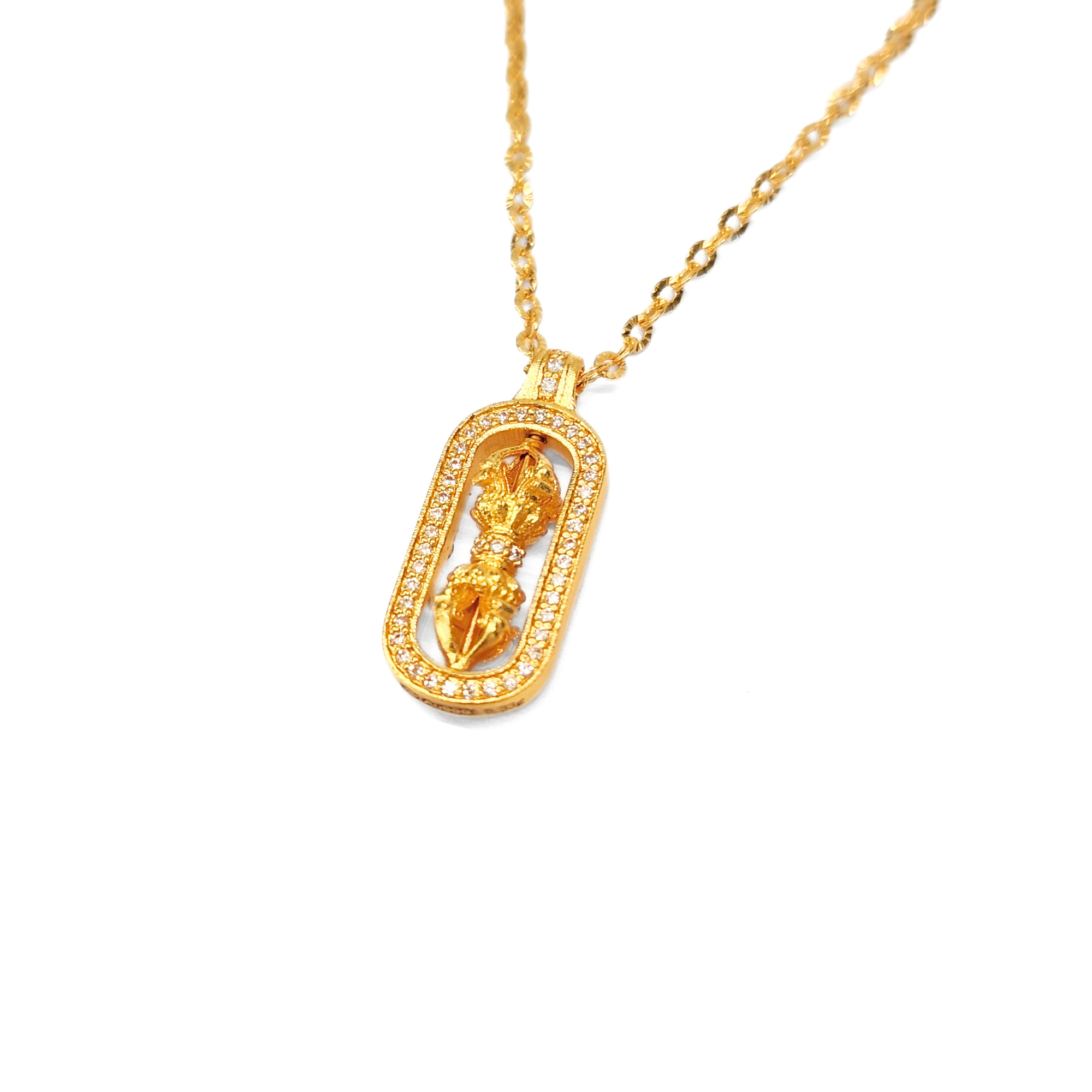 24K Gold Ancient Design Pendant