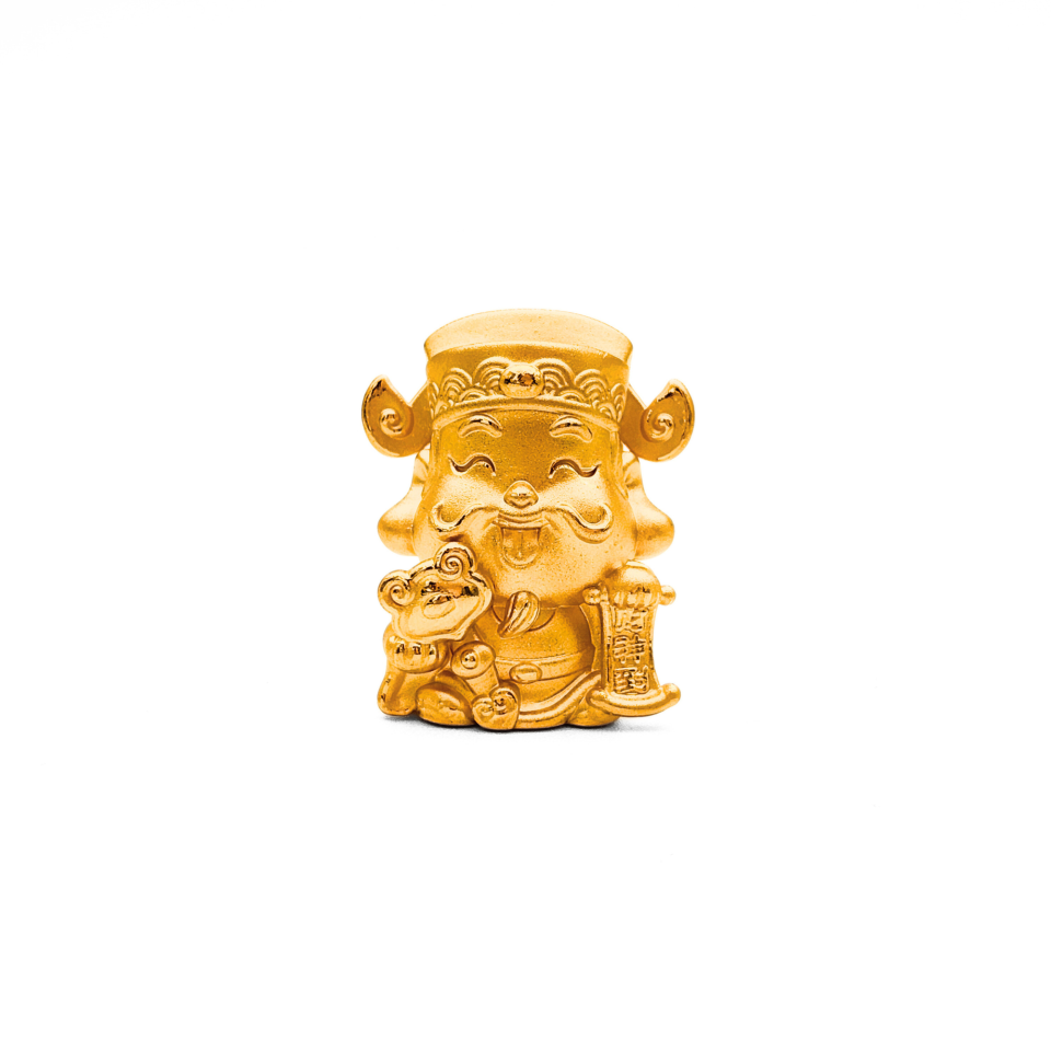 24K Gold God of Wealth Ornament