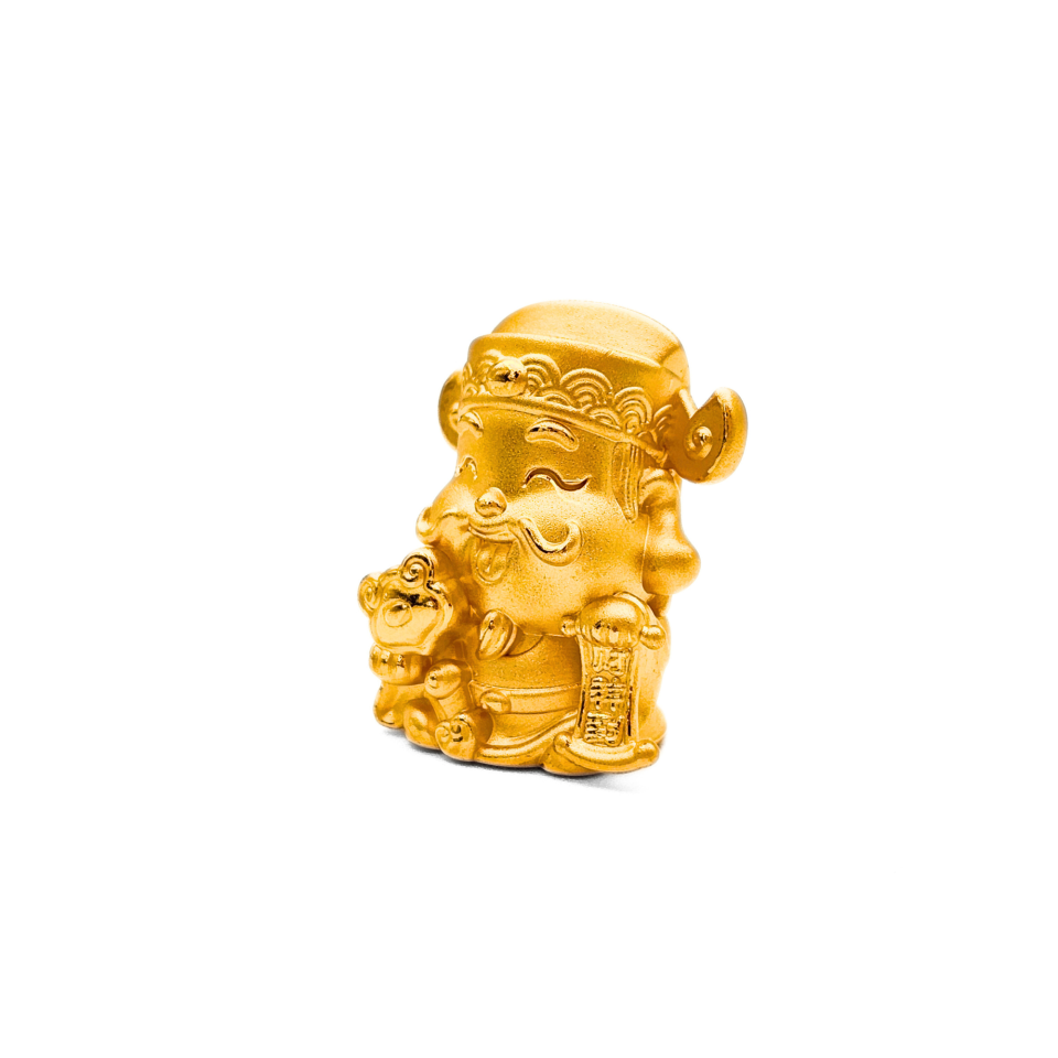 24K Gold God of Wealth Ornament