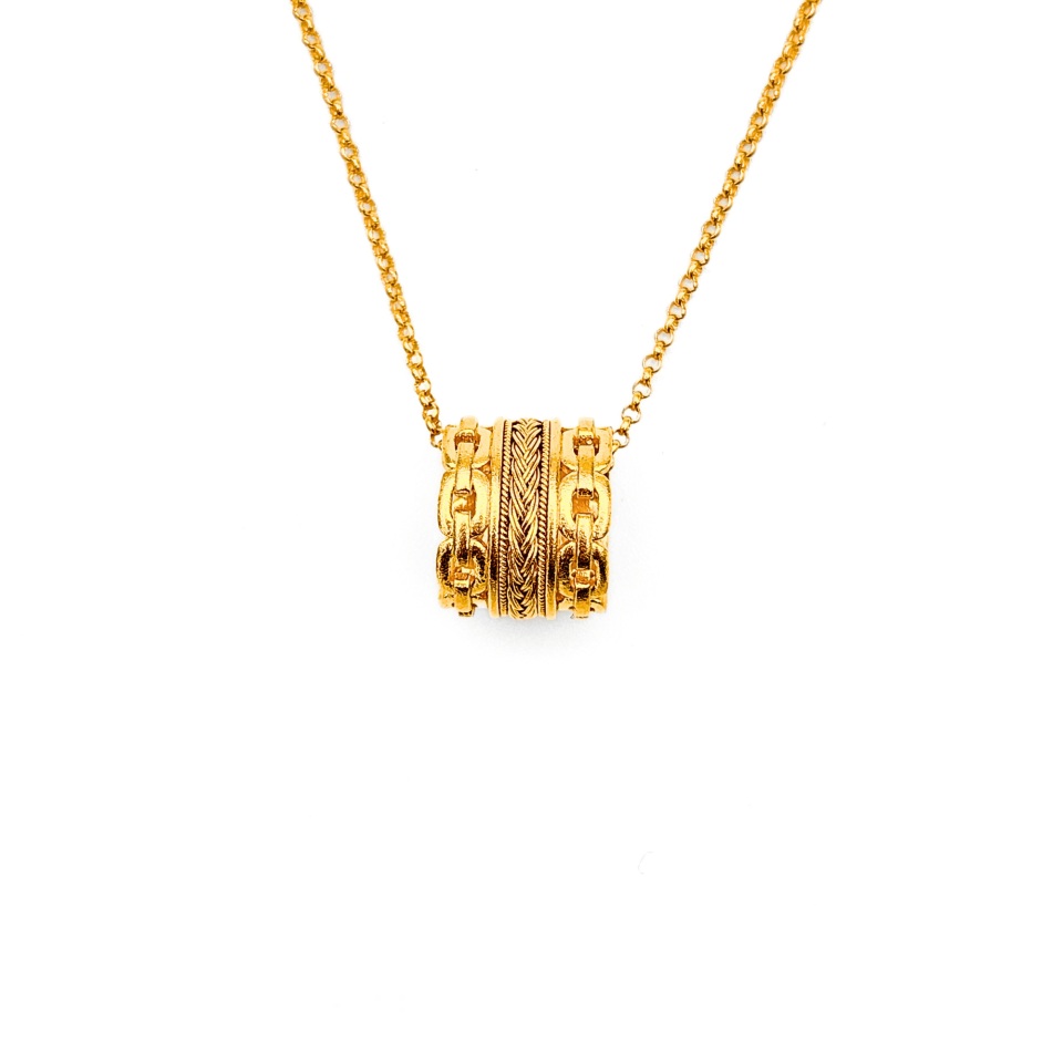 24K Gold Ancient Design Necklace