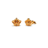 18K Gold Crown Earrings