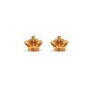 18K Gold Crown Earrings