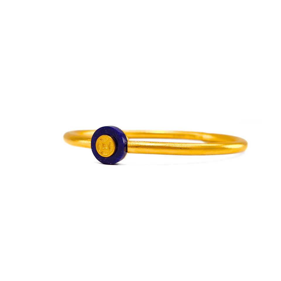 24K Gold Ancient Design Bangle
