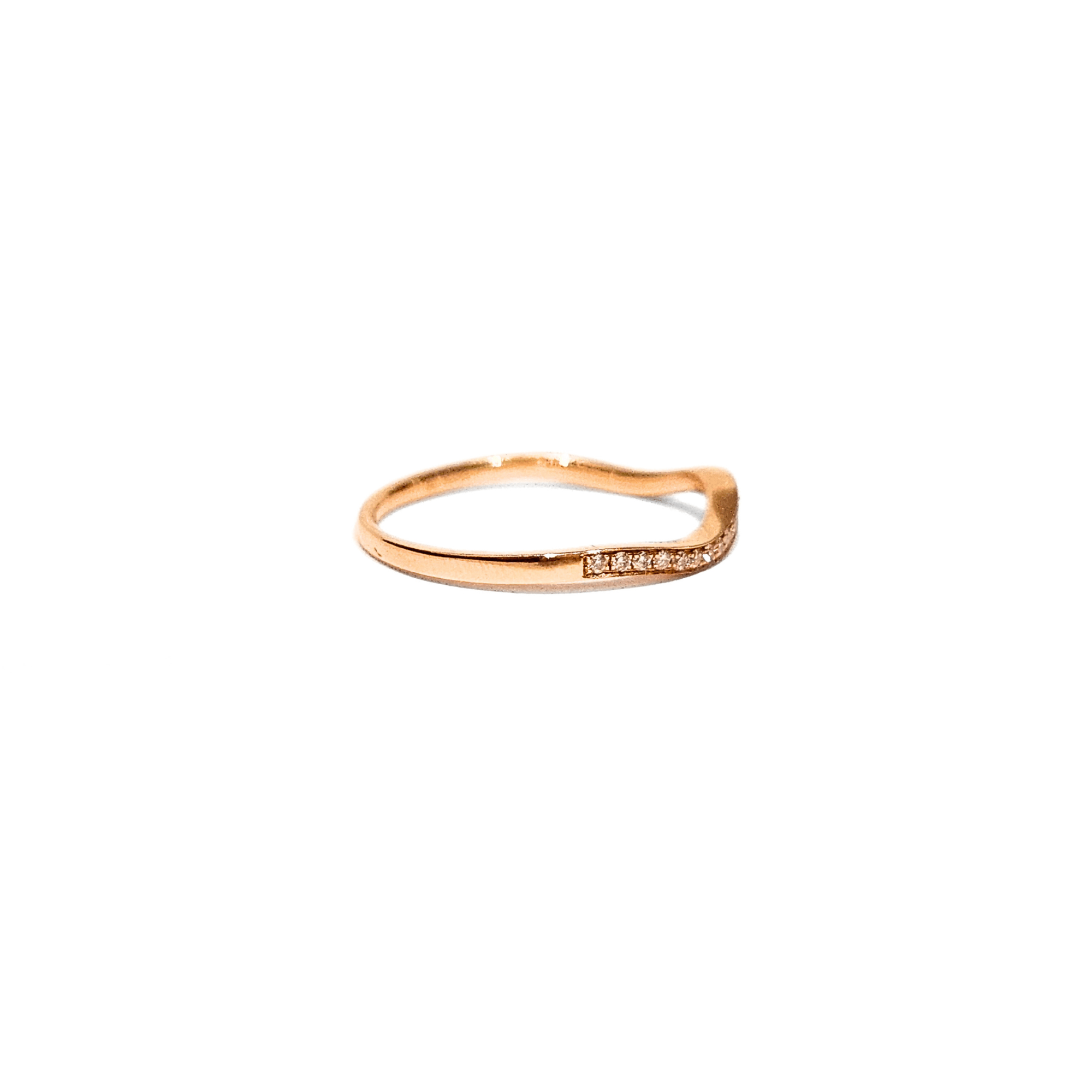 18K Rose Gold Diamond Ring