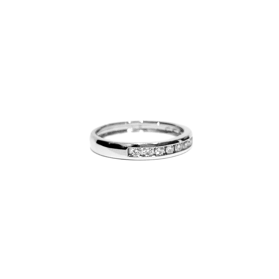 18K White Gold Wedding band