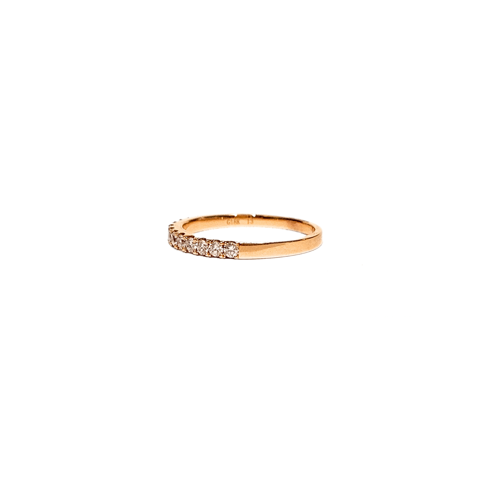 18K Rose Gold Diamond Ring