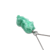 18K White Gold Jadeite Pixiu Pendant