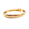 18K Textured Bangle