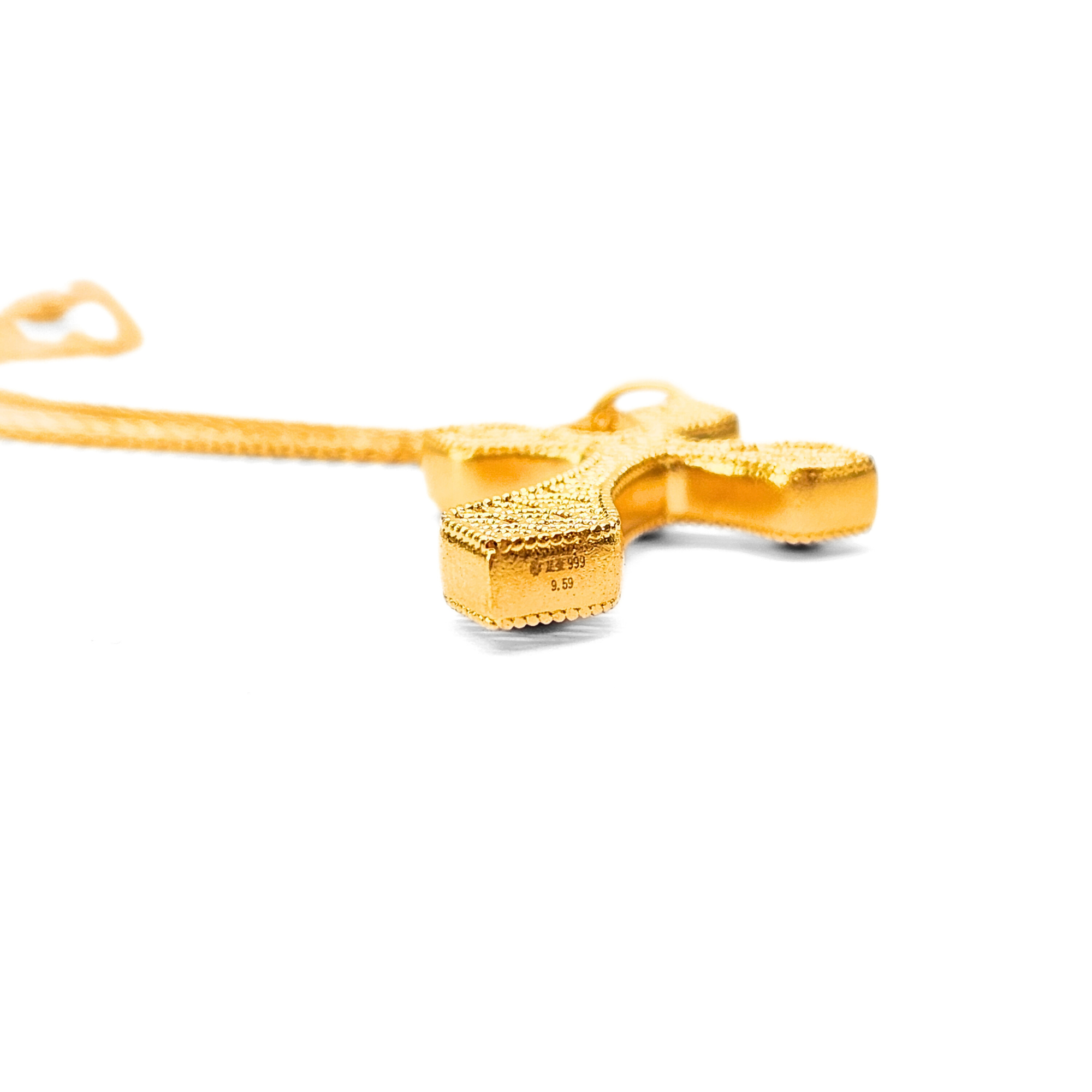 24K Gold Cross Boutique Necklace
