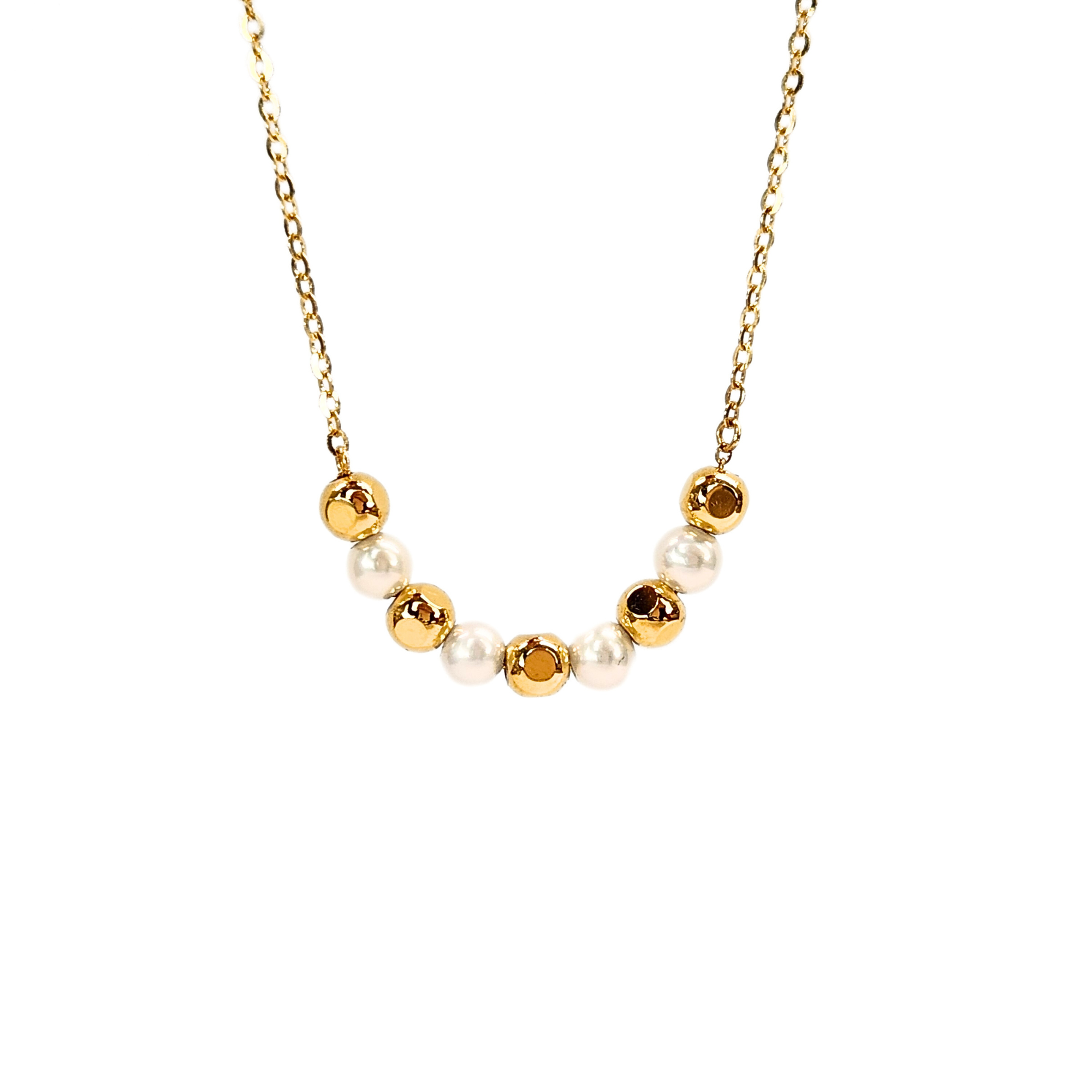24K Gold & Pearl Necklace