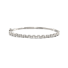 18K White Gold Diamond Bangle