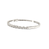 18K White Gold Diamond Bangle