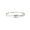 18K White Gold Diamond Bangle