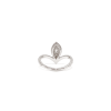 18K White Gold Green Diamond Ring
