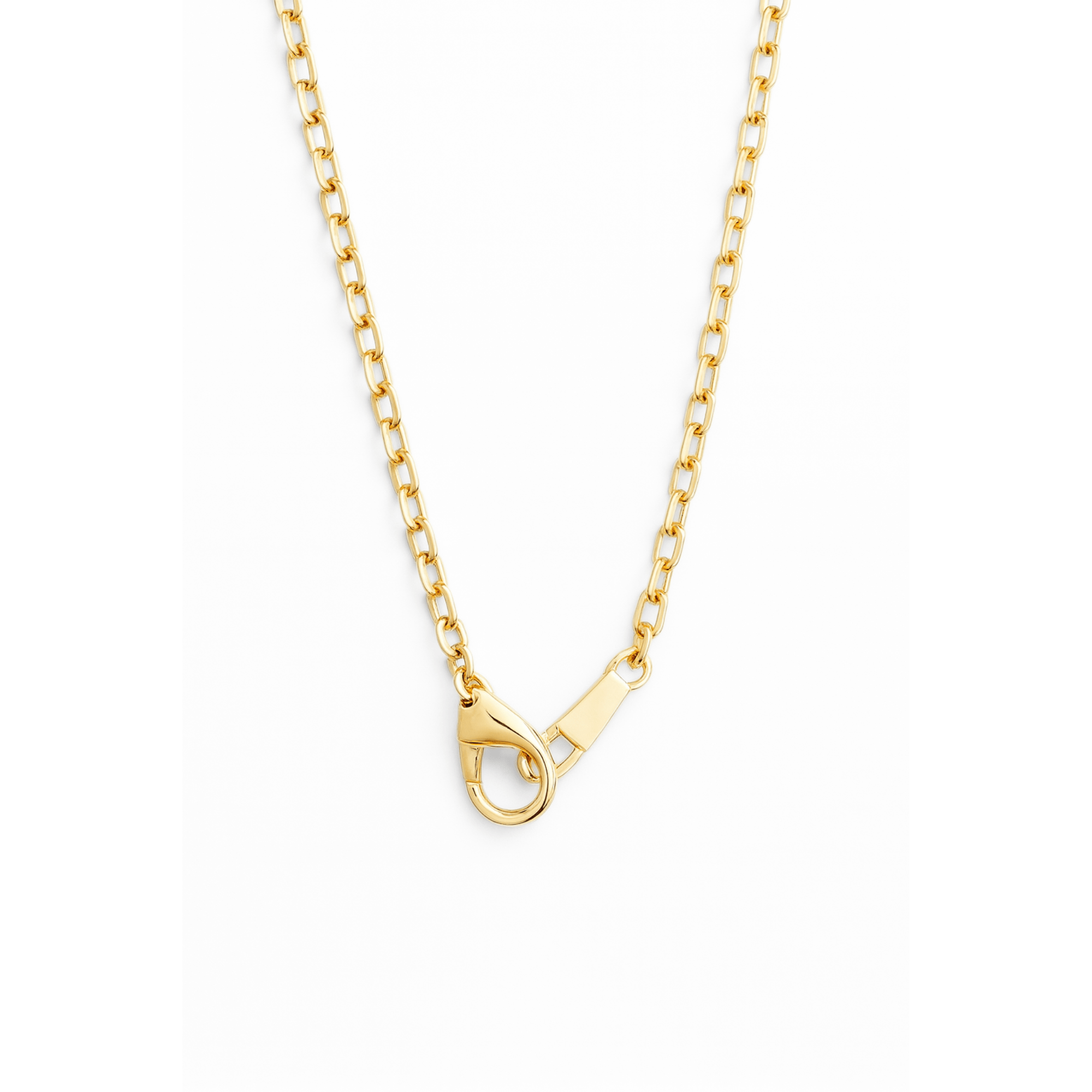18K Gold Paperclip Chain Necklace