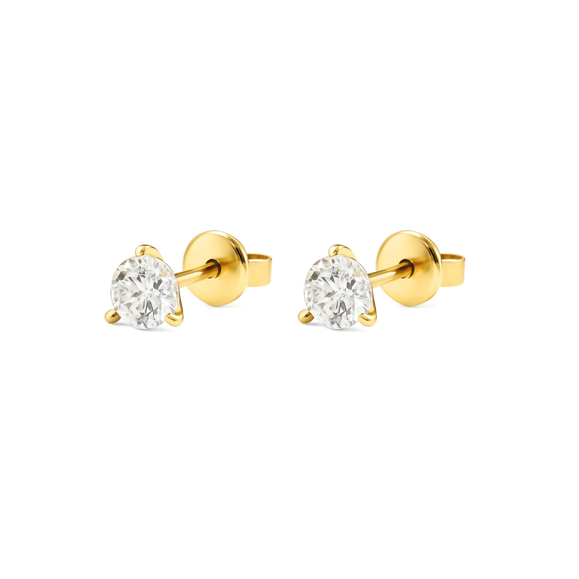 18K Gold Diamond Earrings