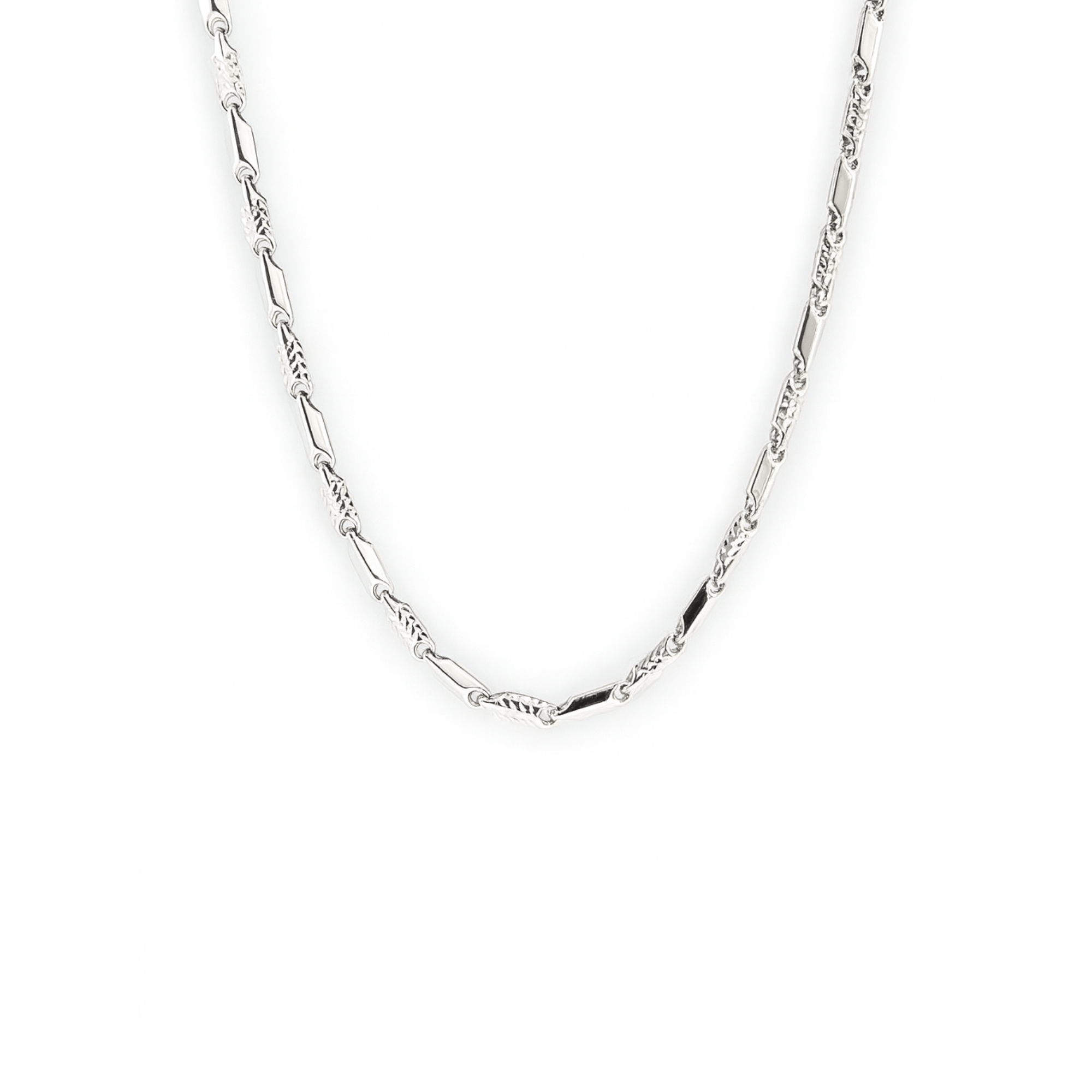 18K White Gold Chain Necklace