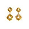24K Gold Ice-Diamond Sparkle Earrings